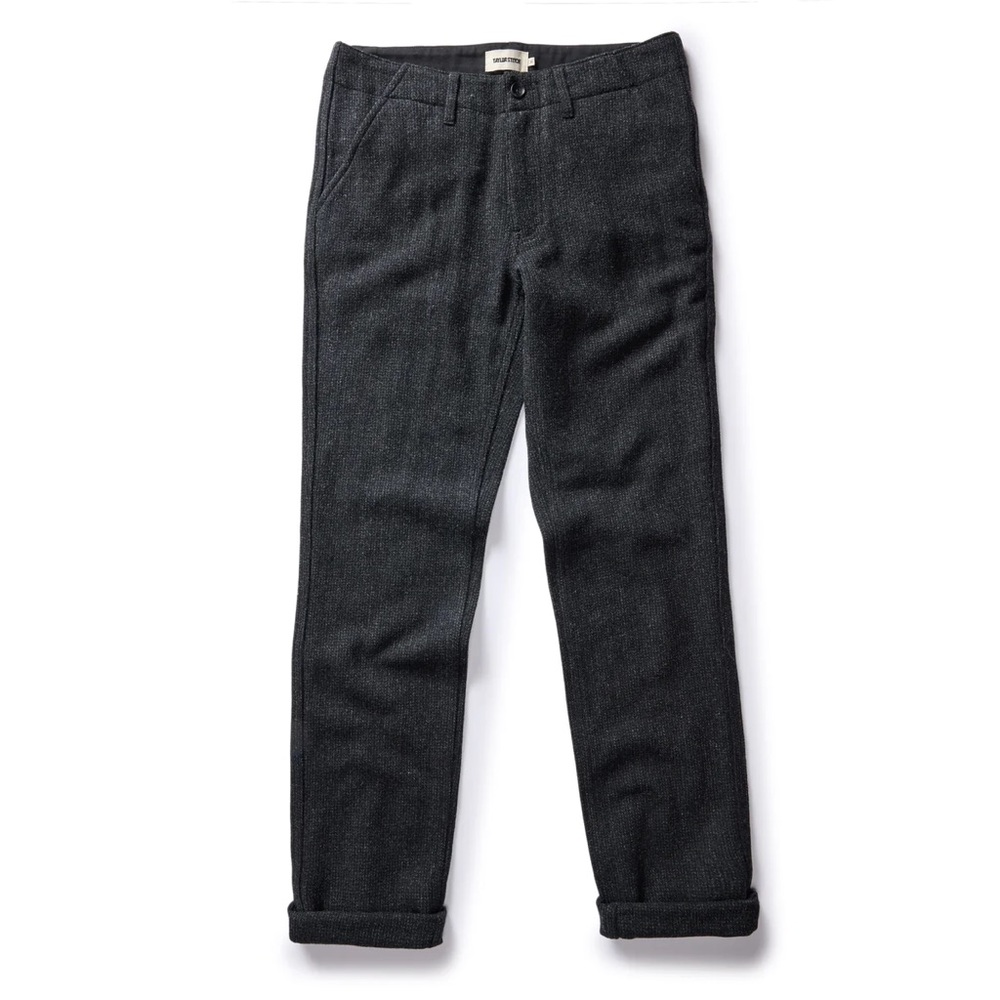 Taylor Stitch The Carnegie Pant in Charcoal Heather Wool 30 NWOT